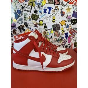 Size 10.5 - Nike Dunk High Championship Red 100% Authentic No Box